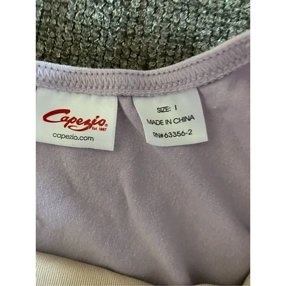 Capezio, toddler girls, purple  leotard, ballet/dance body suit size 2/4